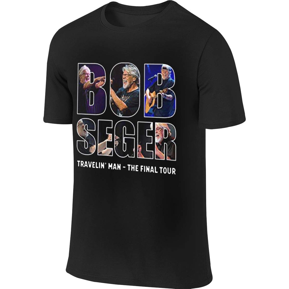 Bob Seger Bullet Silver Final Tour Fashion Running Black T Shirt