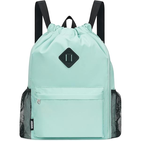 Amazon.com | CODOBON Lightweight Drawstring Backpack with 2 