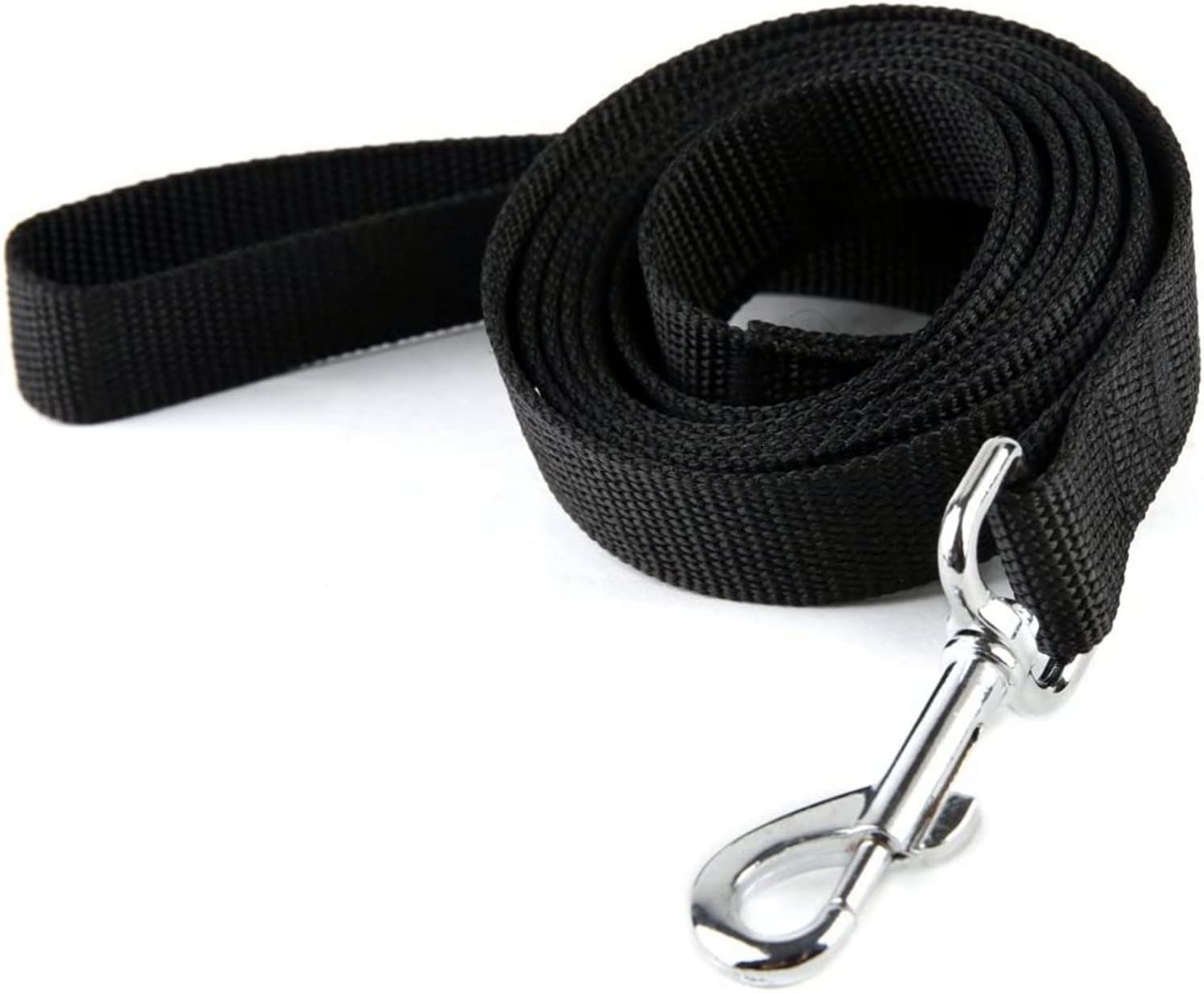 LATRAT Dog Lead 0.35 - 30 m Long Dog Training Lead for Small to Large Dogs (Black, 1.8 m x 1.5 cm 6 ft)