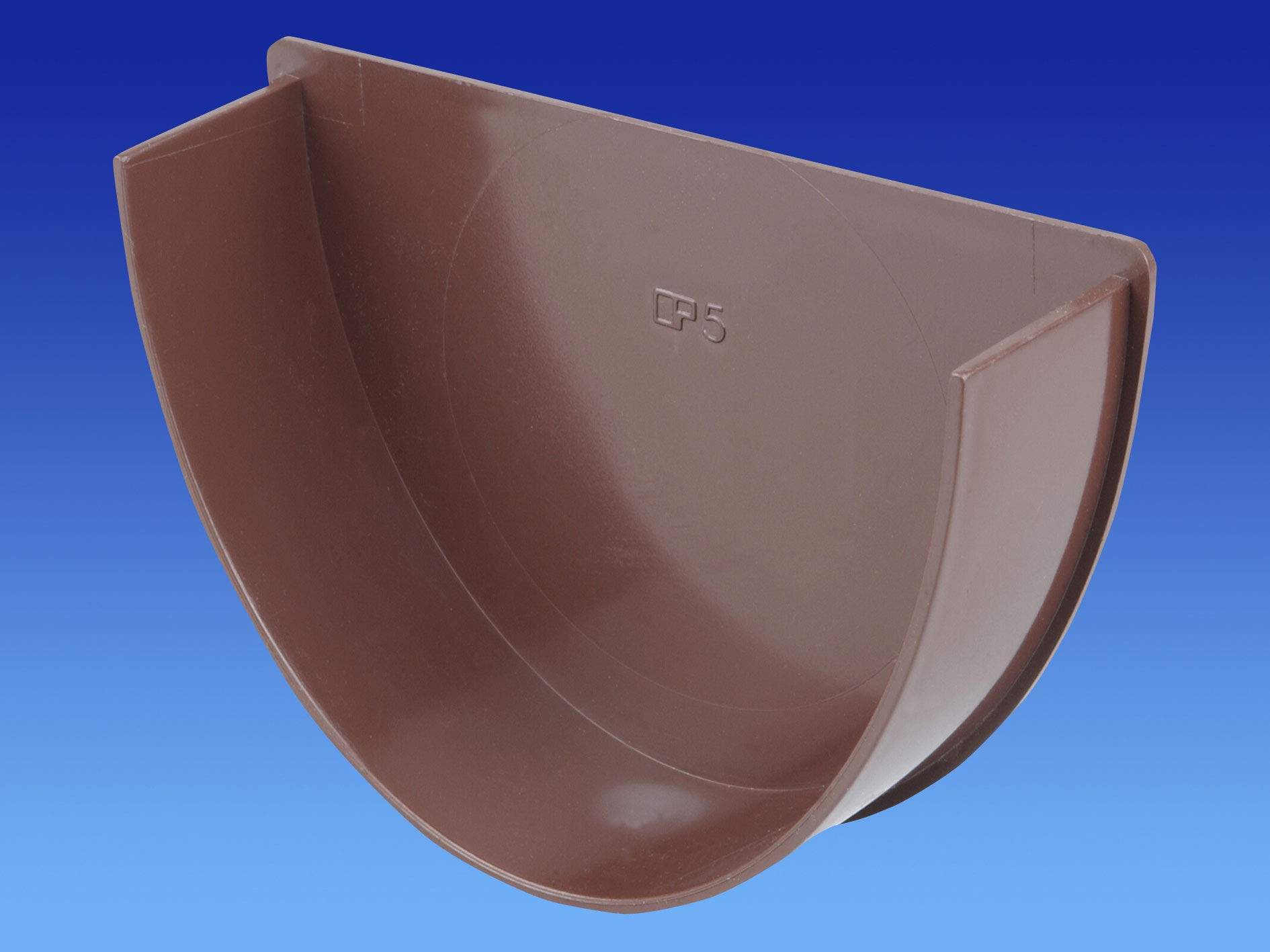 OSMA 9T910N Brown 113mm Internal Stopend for DeepLine 4.5:2.5 Gutter System