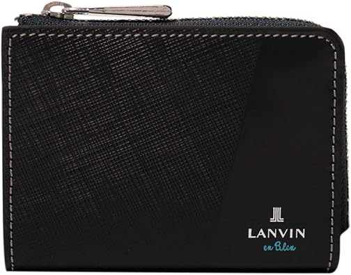 Amazon ランバンオンブルー パスケース 小銭入れ パーシャル メンズ 01 ブラック Idカードホルダー