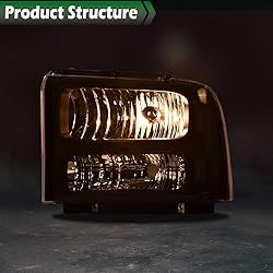 GRAND ORANGE Headlights Assembly Compatible with