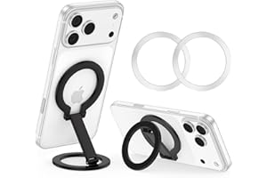 Phone Ring Holder for Magsafe Phone Grip iPhone 17 16 15 14 Air, Magnetic Cellphone Grip Finger Ring iPhone Kickstand for Mag