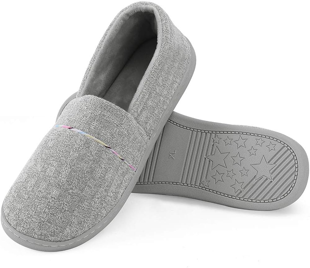 Urbancolor Women Washable Closed Back Indoor Slippers Anti