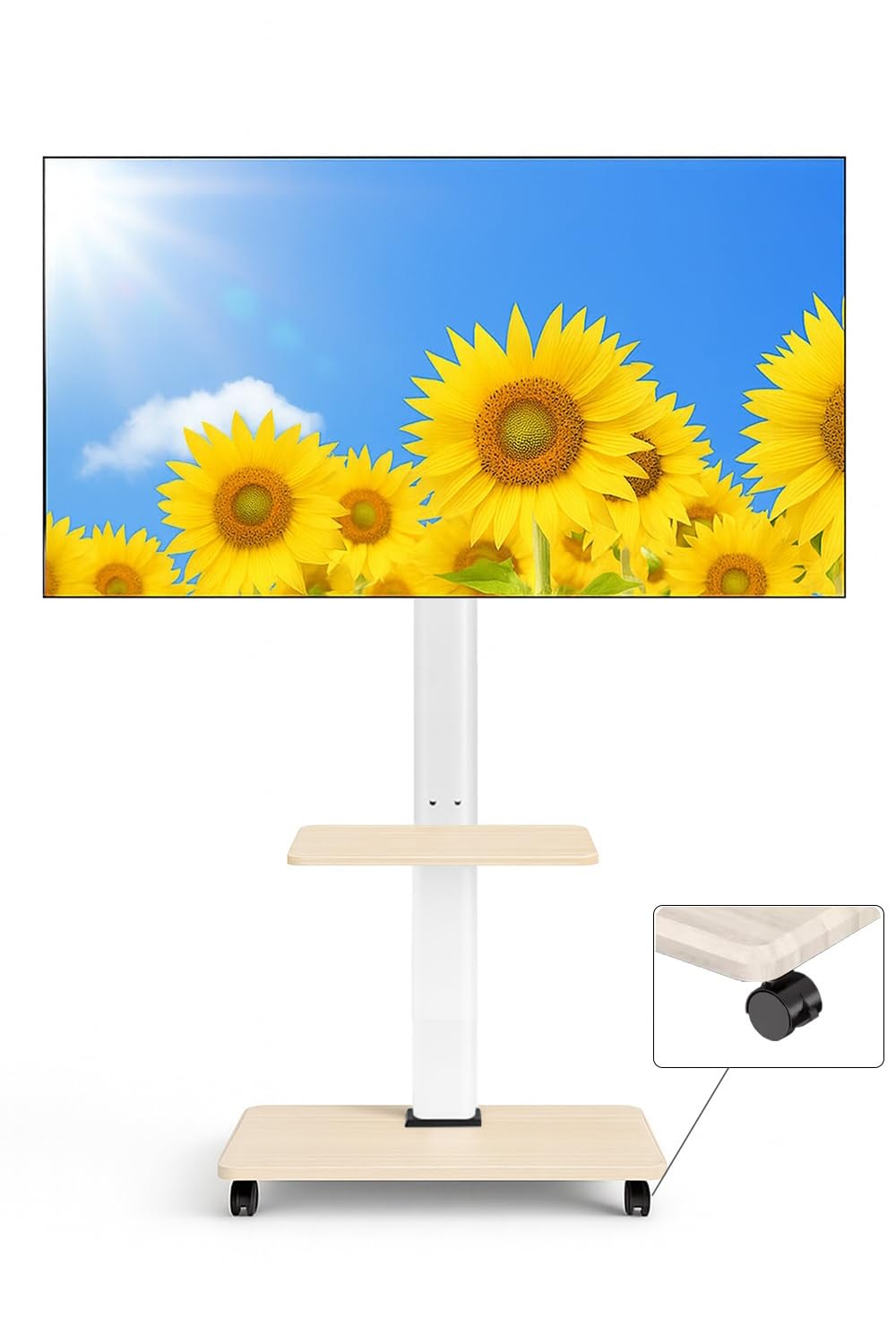 PETOOP 木製テレビスタンド 白の商品画像