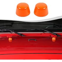 thumbnail image 2 of 6-Pack Hood Hinge Cover Trim Garnish For Jeep Wrangler JK 2007-2018 - ABS Plastic 2 of 6