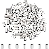 UNICRAFTALE 100Pcs 304 Stainless Steel Tube Spacer Beads - 6mm Long, 3mm Hole, Hollow Tube, Loose Beads for DIY Bracelet, Necklace Jewelry Making, STAS-UN0056-55-US12