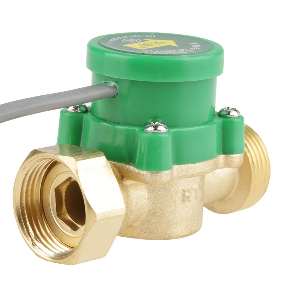 HT-120 AC220V 1A G3/4″-3/4″ Thread Water Pump Flow Sensor Switch for ...