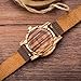 Morrivoe Luxury Wooden Watch Genuine Leather Strap For Men Wristwatches With Bamboo Gift Box (ZEBRA WOOD)