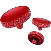 K&amp;F CONCEPT Camera Shutter Button 3 PCS Red Quick Release Button Compatible with Fuji X-T5 X-T4 X-T30 X100VI X100V X-E4, Sony RX1RIII RX10VI RX10III RX100VII, Lei ca Q3 M10 M11, Compatible with Ni kon DF F3