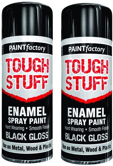 Classic Signature Enamel Finish Spray 400ml Black Gloss 2 x 400ml