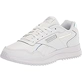 Reebok Women's Glide Sneaker, FTWWHT/SILVMT/FTWWHT, 9.5 White/Silver Metallic