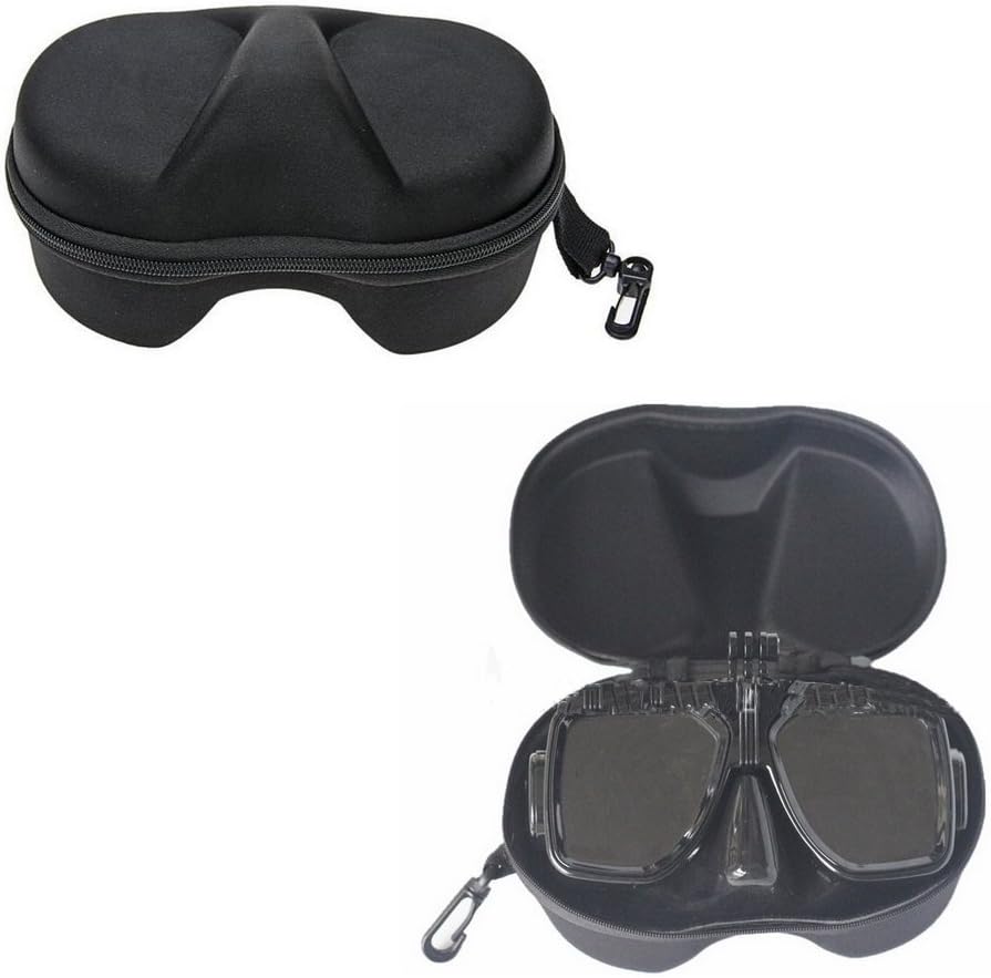 WNOLTEAB Skiing Glasses Case Storage Box Diving Mask Case Snorkel Protective Multifunctional Portable Container Bag with Lanyard