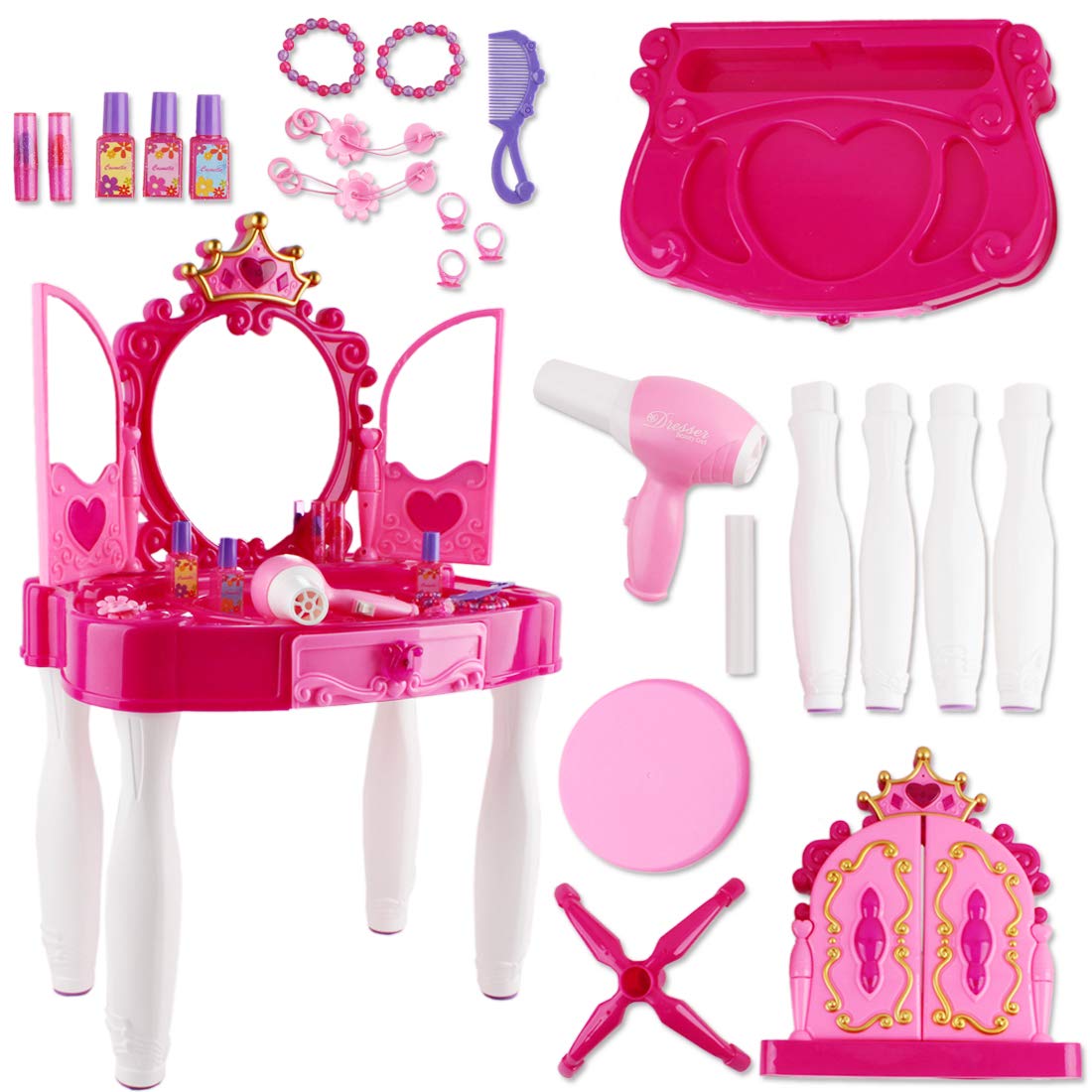 Deao Drpt Girls Vanity Dressing Table Buy Online In Belize At Desertcart