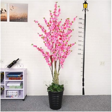 Amazon ホームオフィスの装飾鉢植えの植物のための緑の人工シミュレーション桃の花の桜の木 722 Size 71inch 人工観葉植物 オンライン通販 Amazon ホームオフィスの装飾鉢植えの植物のための緑の人工シミュレーション桃の花の桜の木 722 Size 71inch 人工観葉植物 オンライン通販