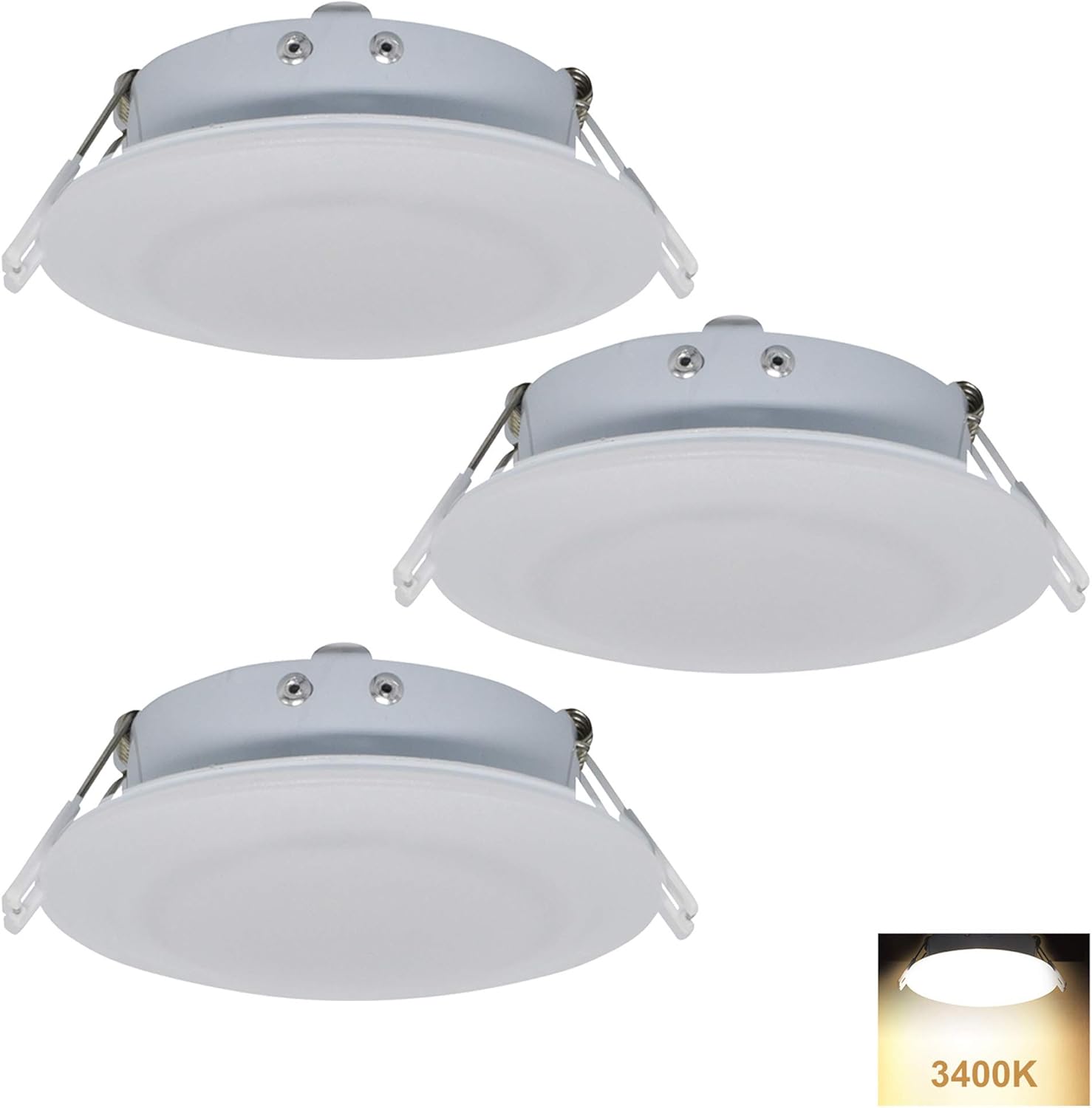 RV Parts & Accessories 4000K Cool White Light Facon 3 Inch LED RV Puck