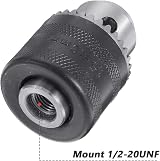 Mesee 1.5-13mm Drill Chuck Adapter 1/2-20UNF Hex Shank Chuck Key view 4