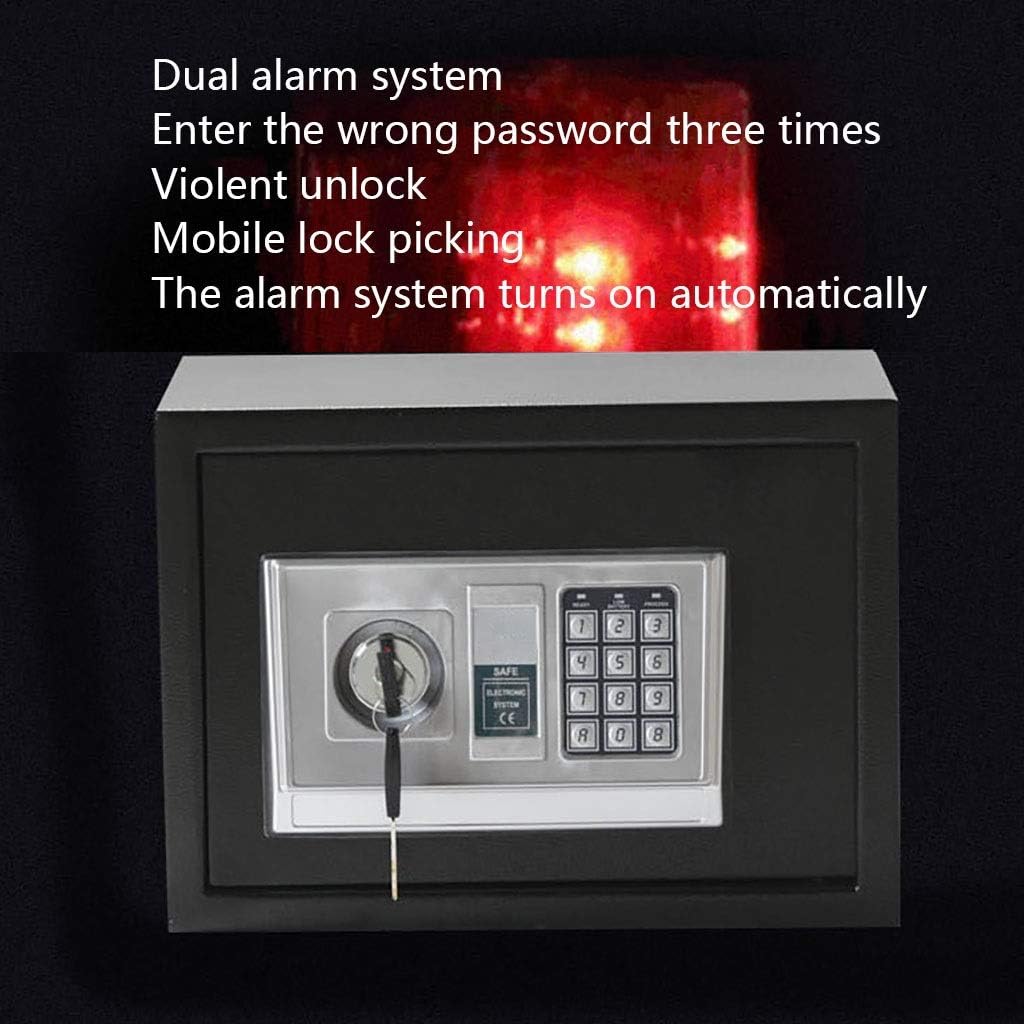 Mgo Safety Safe Digital Safe Electronic Steel Belt Keyboard Fireproof Password Lock Box Can Be Used for Home Office Hotel: Home & Kitchen