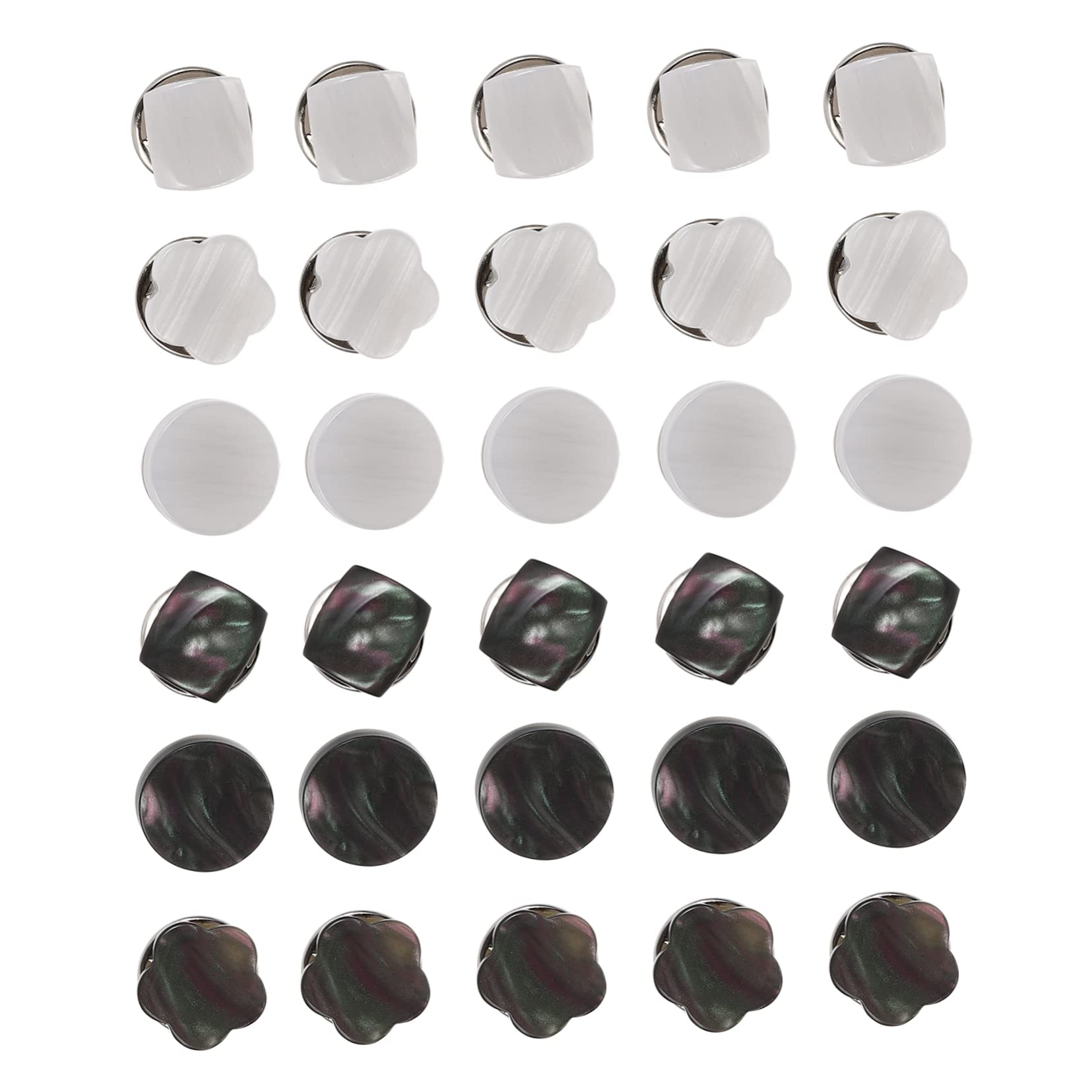 COHEALI 30pcs Anti-Explosion Buckle Metal Collar Stays for Men Fashion Jewelry for Women Decor Clothing Brooch s Shirt Brooch Cover up Button Collar Safety Buckles Crafts