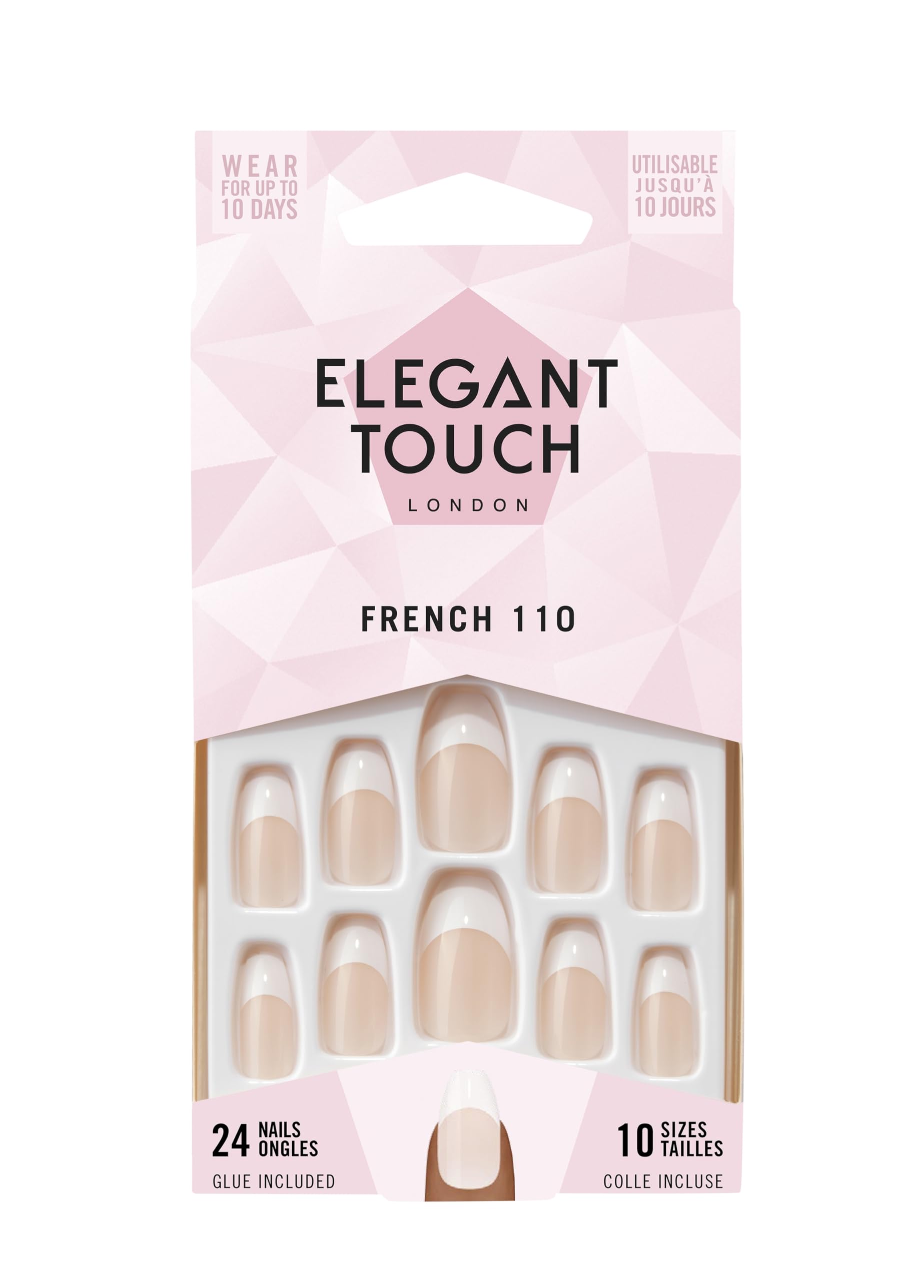 Elegant Touch French Nails 110