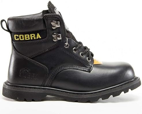 black construction boots