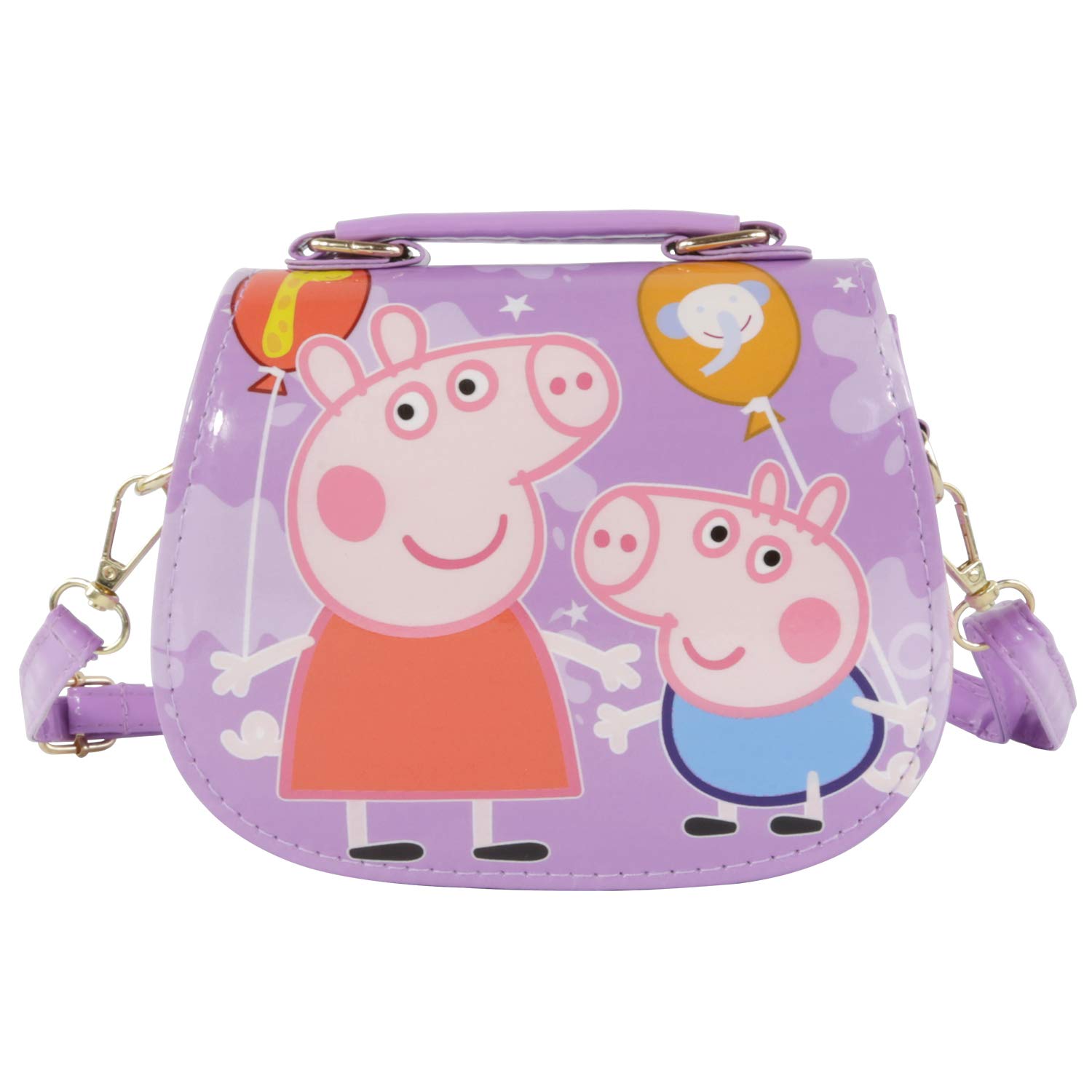 HXQ Little Peppa Pig Toys Bags,Princess Crossbody Purse Handbag for