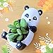Succulent Pots,Cute Animal Shaped Air Plant Holder Flower Planters-Plants Not in Included (Panda)