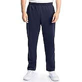 Fruit of The Loom Mens Eversoft Fleece Open Bottom Sweatpants with Pockets, Relaxed Fit, Moisture Wicking, Breathable