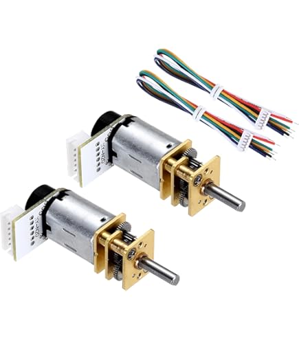 Uxcell GA12-N20 6V 50RPM DC Gear Motor With Encoder Speed Velocity Measurement For Mini Car Balance Motor Encoder DIY