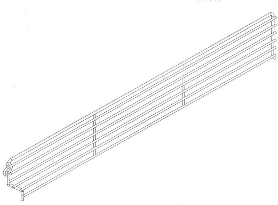 Lozier Wire Bin Divider 3 In. X 15 In. For Use With Lozier Shelving Silver