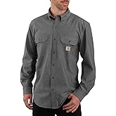 Carhartt Men's Loose Fit Midweight Chambray Long-Sleeve Shirt