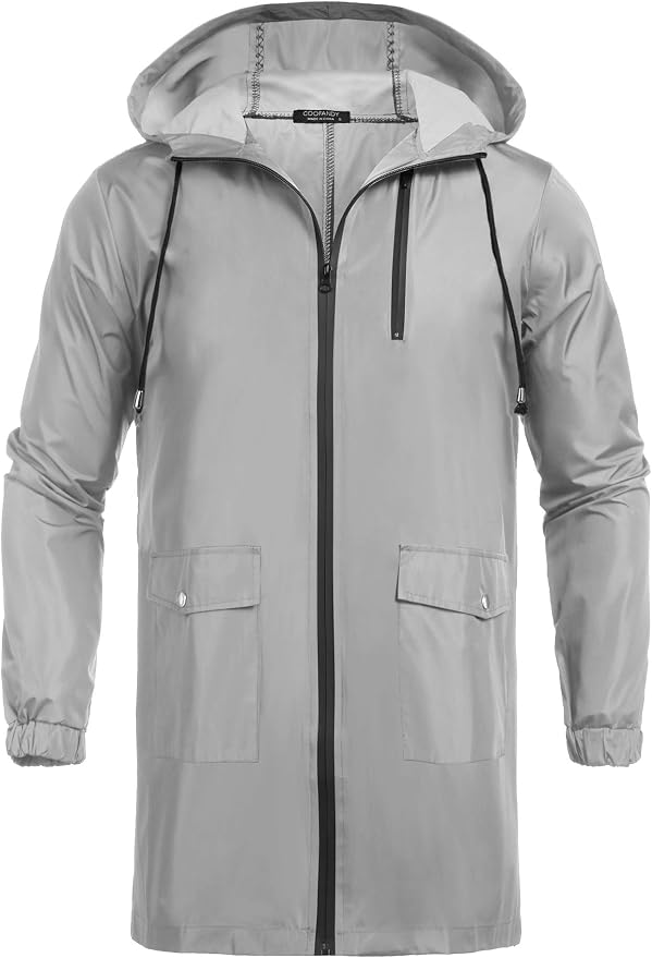 Giacca Trapuntata Impermeabile Uomo Con Cappuccio - Leggera, Termica, 3 Tasche, Ripiegabile In Tasca