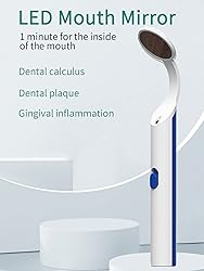 2 Pieces Dental Mirror with Light - LED Lighted