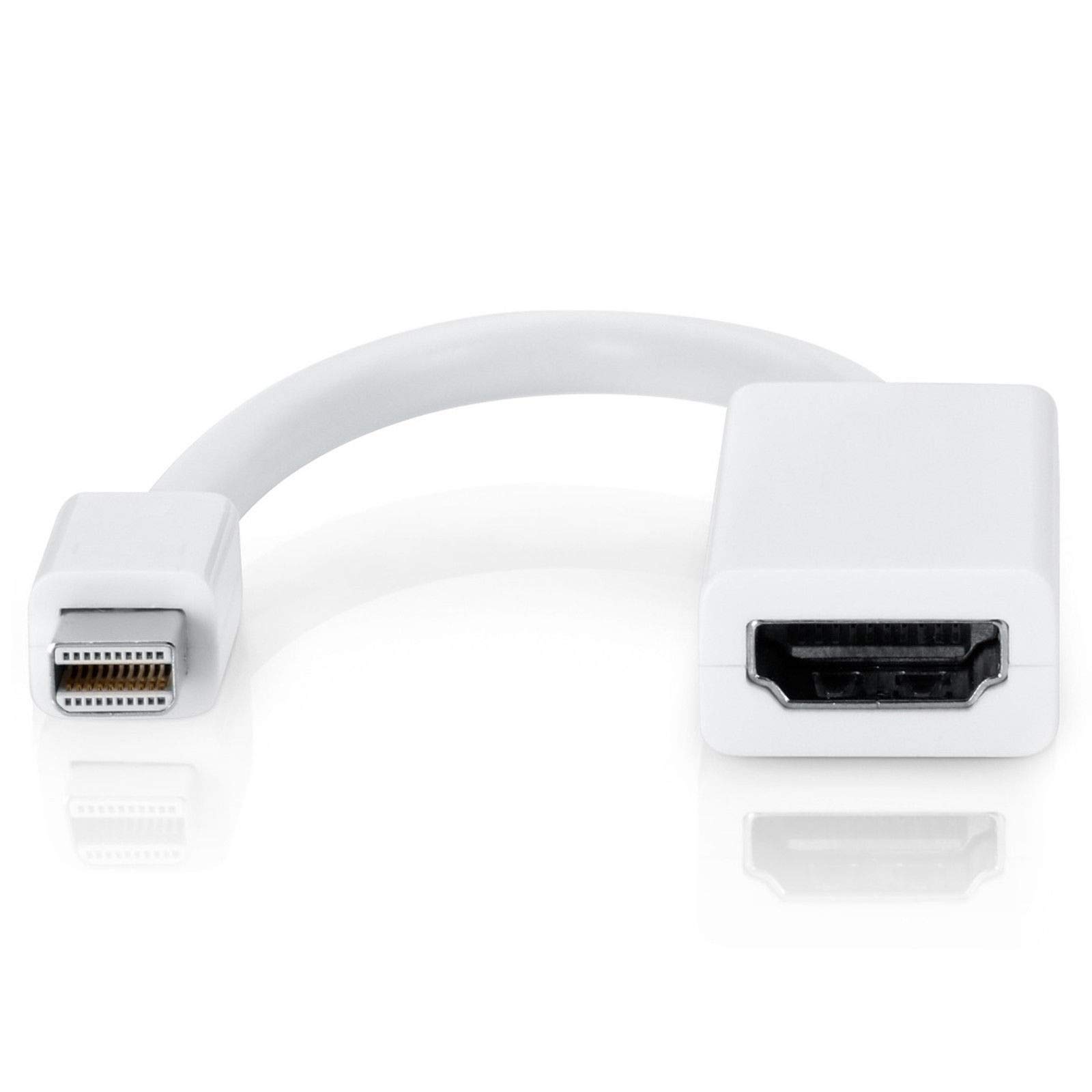 Mini Display Port DP/Thunderbolt Male Plug to HDMI Female Adaptor Compatible for Apple MacBook