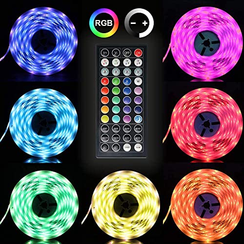 LED Strip Lights, Waterproof 32.8ft Led Music Sync Color Changing Light with 44keys Music Remote Controller, Led Lights for Room, Bedroom, TV, Party