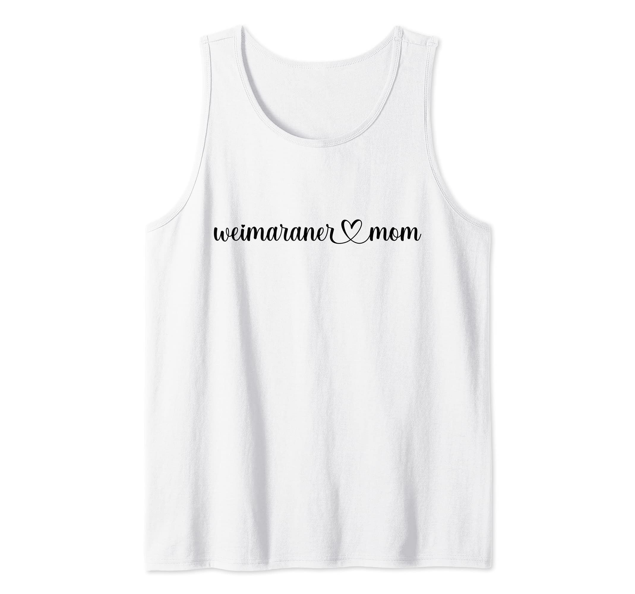 Dog Heart Love Weimaraner Mom Tank Top