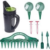 EBIEFLY Grass Seed Spreader Hand Held Seed Planter Set,Fertilizer Dispenser for Garden Lawn Seed Salt Ice Melt Earth Food, Seed Shaker Planting Tool Mini Seed Spreader for Planting,Courtyard, Farm