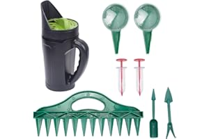 EBIEFLY Grass Seed Spreader Hand Held Seed Planter Set,Fertilizer Dispenser for Garden Lawn Seed Salt Ice Melt Earth Food, Seed Shaker Planting Tool Mini Seed Spreader for Planting,Courtyard, Farm