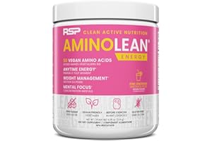 AminoLean Pre Workout Powder, Amino Energy & Weight Management with Vegan BCAA Amino Acids, Natural Caffeine, Preworkout Boos