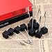 NUOLUX 10pcs Memo Clip Holder Stand with Alligator Clasp for Pictures Card Paper Note Clip (Black)