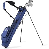 UNIHIMAL Golf Lightweight Stand Carry Bag– Easy to Carry and Durable Pitch n Putt Golf Bag for The Driving Range, Par 3 and Executive Courses–31.5 inches Tall