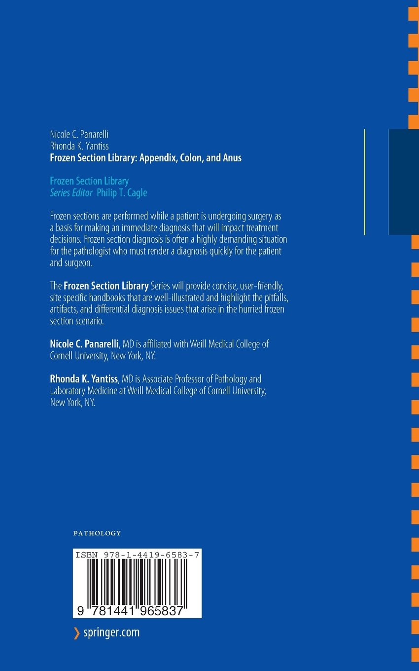 Frozen Section Library Appendix Colon And Anus Amazonco - 