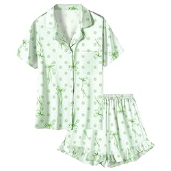 Umeyda Girls Satin Silky Collar V Neck Ruffle Short