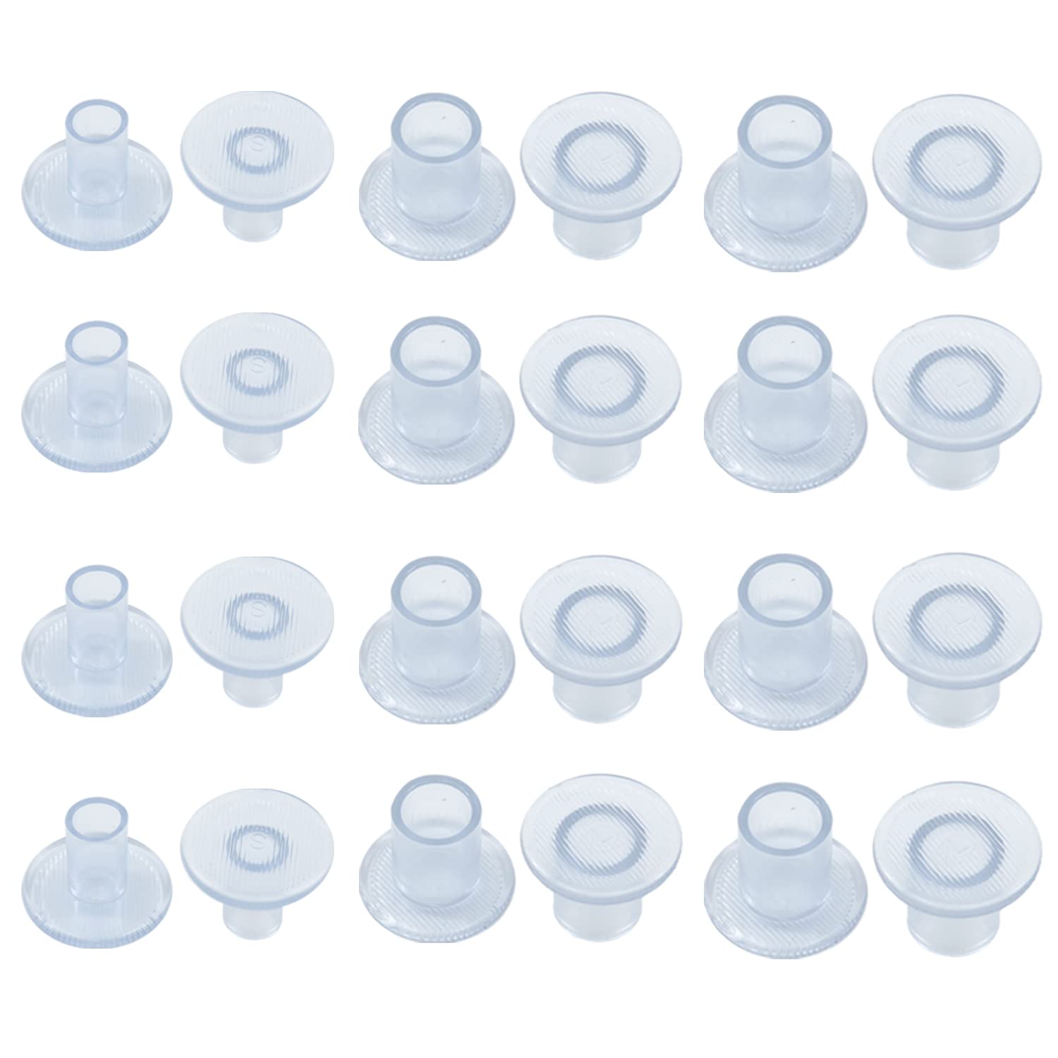 REEKNOKOL 12 Pairs High Heel Protectors Transparent Heel Stoppers Invisible Heel Protectors for Grass for Women Perfect for Weddings Formal Occasions Outdoor Garden Party S, M, L