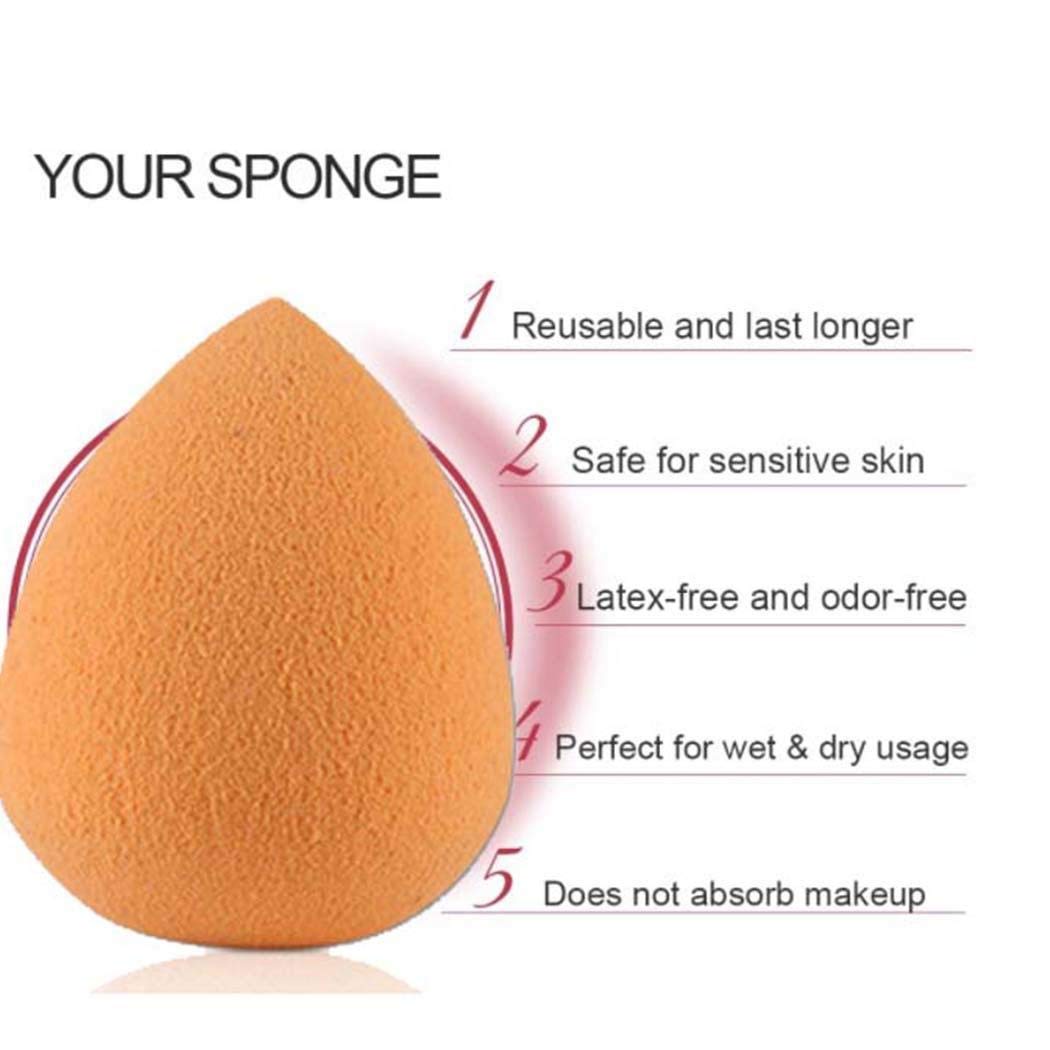 MAMOIU 6Pcs/Pack Makeup Sponge Blender, Soft Elastic Makeup Sponge Gourd Dripping Puff Blenders & Sponges