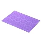 Z-Color Flower Pattern Silicone Mat Sugar Cake Kitchen Lace Embossed Mold Mould (Purple)