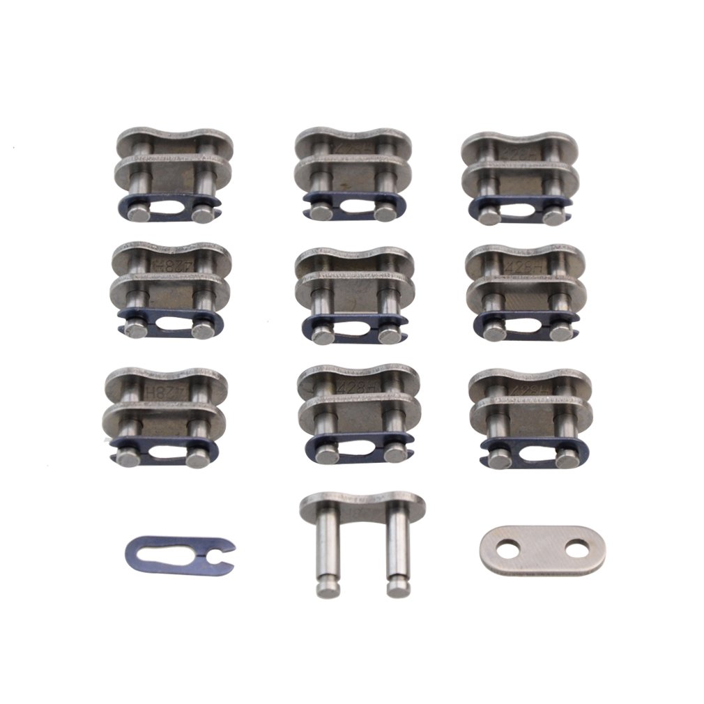 GOOFIT 10PCS 428H Chain Master Connecting Link Thickened Chain Pack Replacement For MotocrossHeavy ATV