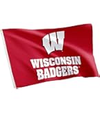 UW Wisconsin Bucky Badger 3x5 Foot Banner Flag - Official Licensed College Flag