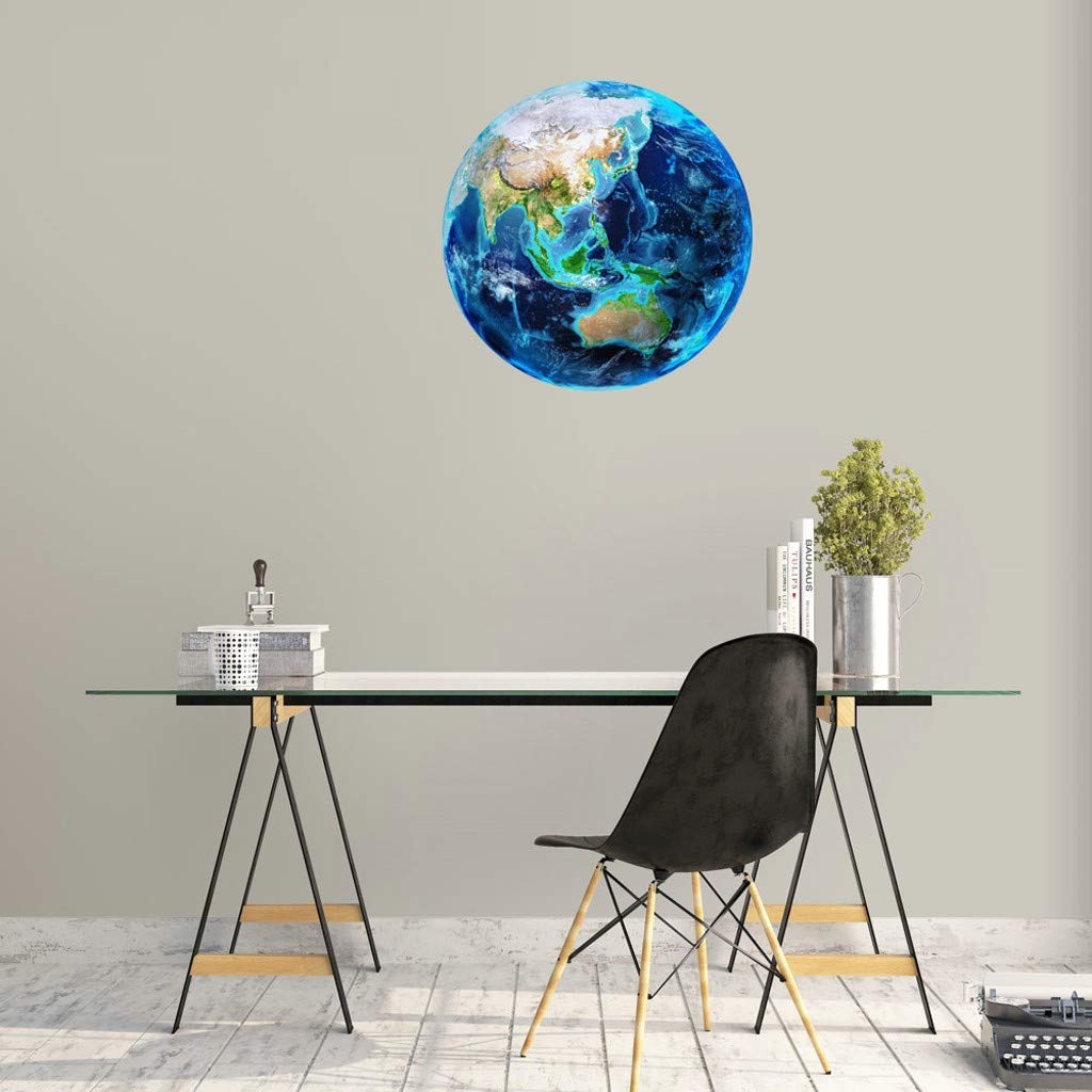 YWLINBK 20cm Etiqueta Engomada De La Pared Fluorescente De La Luna ...