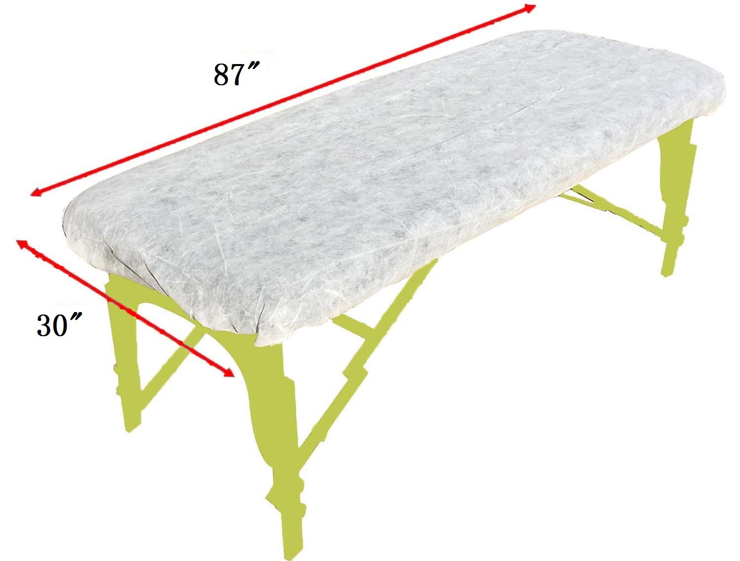 ZMDREAM Disposable Fitted Massage Table Sheets Bed Covers 20 count 87 x 30 inches White : Beauty